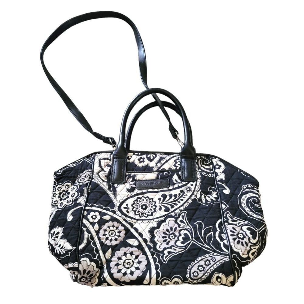 Vera Bradley Black & White Paisley Crossbody